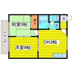 環状通東駅 徒歩4分 2階の物件間取画像